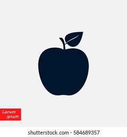 apple icon vector, flat design best vector icon