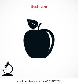 apple icon vector, flat design best vector icon