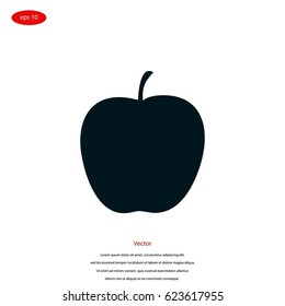 apple icon vector, flat design best vector icon