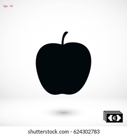 apple icon vector, flat design best vector icon