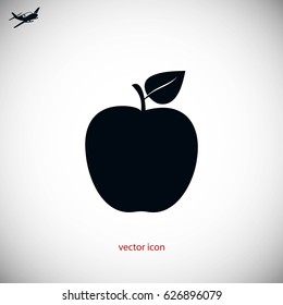 apple icon vector, flat design best vector icon