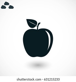 apple icon vector, flat design best vector icon