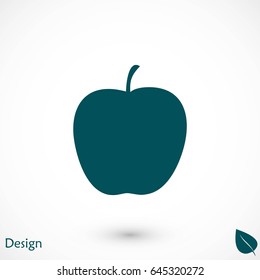 apple icon vector, flat design best vector icon
