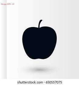 apple icon vector, flat design best vector icon