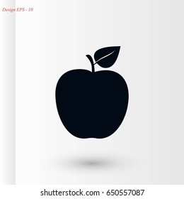 apple icon vector, flat design best vector icon