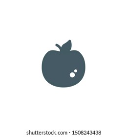 Apple icon vector. Flat icon Illustration