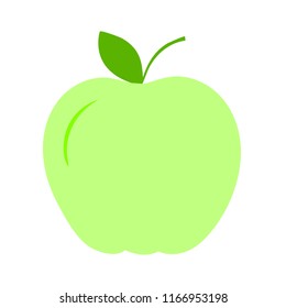 apple icon, vector fruit illustration, healthy food