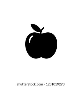 Apple Icon Vector Illustration.
