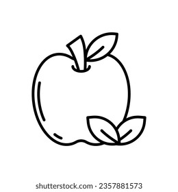 Icono de Apple en vector. Ilustración