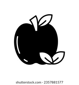 Apple icon in vector. Illustration