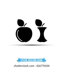 Apple icon vector illustration