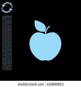 Apple Icon. vector illustration