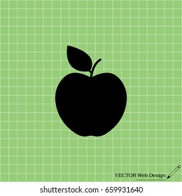 Apple Icon. vector illustration