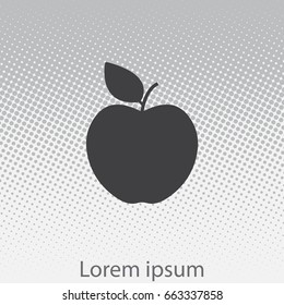 Apple Icon. vector illustration