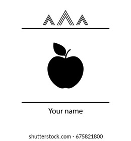 Apple Icon. vector illustration