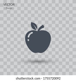 Apple Icon. Vector illustration EPS 10.