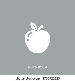 Icono de Apple. Ilustración del vector EPS 10.