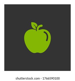 Apple Icon. Vector Illustration EPS 10.