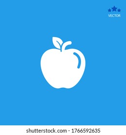 Apple Icon. Vector illustration EPS 10.
