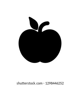 Apple icon, vector illustration. Flat design style. vector apple icon illustration isolated on white, apple icon Eps10. apple icons graphic design vector symbols.