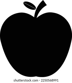 apple icon. Vector illustration in flat design