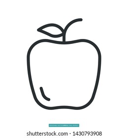 Apple Icon Vector Illustration Logo Template