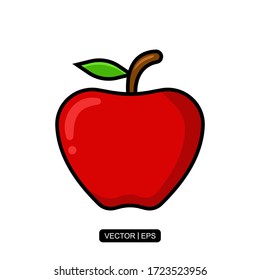 Apple icon vector illustration logo template for many purpose. Isolated on white background.