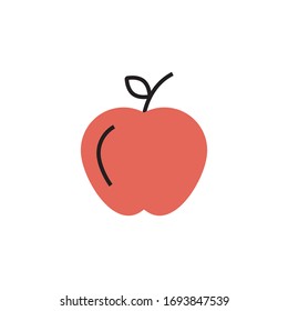 apple icon vector illustration modern style design. isolated on white background