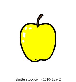 Apple icon vector illustration on white background