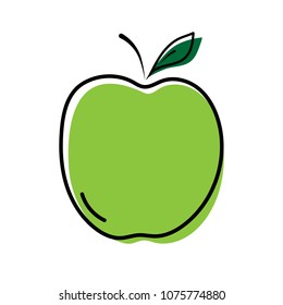 Apple icon vector illustration on white background