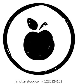 Apple icon vector illustration on white background. Eps10
