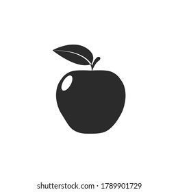 Apple icon vector illustration. Premium quality flat icon in trendy style.