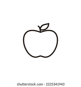 Apple icon vector illustration. Apple sign and symbols for web design.