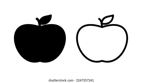 Apple icon vector illustration. Apple sign and symbols for web design.
