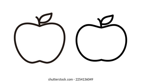 Apple icon vector illustration. Apple sign and symbols for web design.