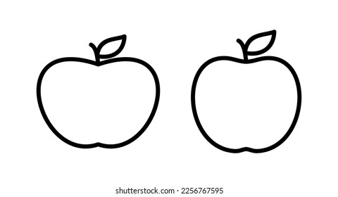 Apple icon vector illustration. Apple sign and symbols for web design.