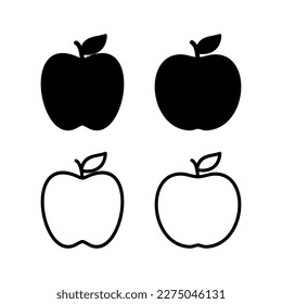 Apple icon vector illustration. Apple sign and symbols for web design.