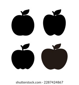 Apple icon vector illustration. Apple sign and symbols for web design.
