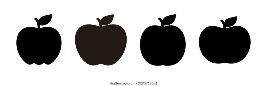 Apple icon vector illustration. Apple sign and symbols for web design.