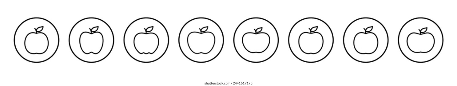Apple icon vector illustration. Apple sign and symbols for web design.