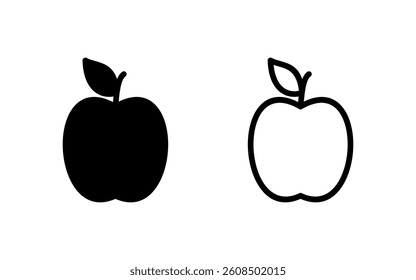 Apple icon vector illustration. Apple sign and symbols for web design.
