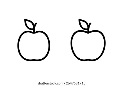 Apple icon vector illustration. Apple sign and symbols for web design.