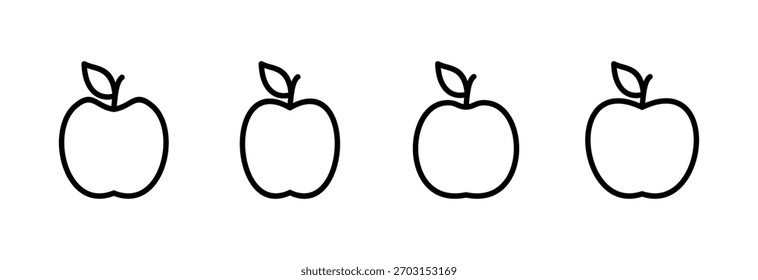 Apple icon vector illustration. Apple sign and symbols for web design.