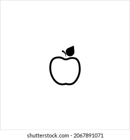 símbolo de ilustración vectorial de icono de manzana, icono de alimento