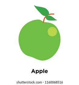 Apple icon vector isolated on white background, Apple transparent sign