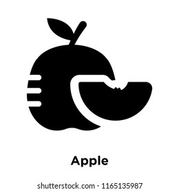 Apple icon vector isolated on white background, Apple transparent sign , food and fruit symbols