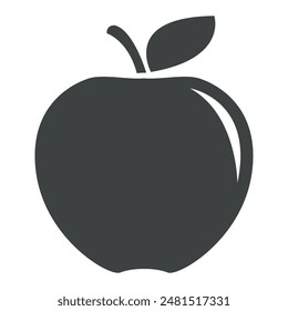 Apple icon. Vector icon isolated on white background
