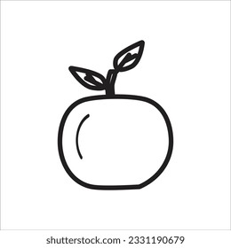 apple icon vector icon line new