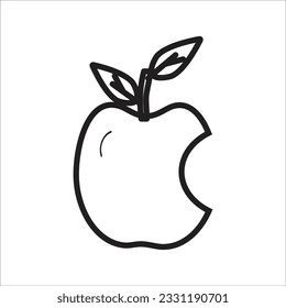 apple icon vector icon line new
