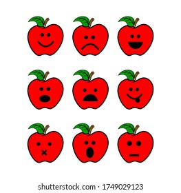 Apple icon vector logo design